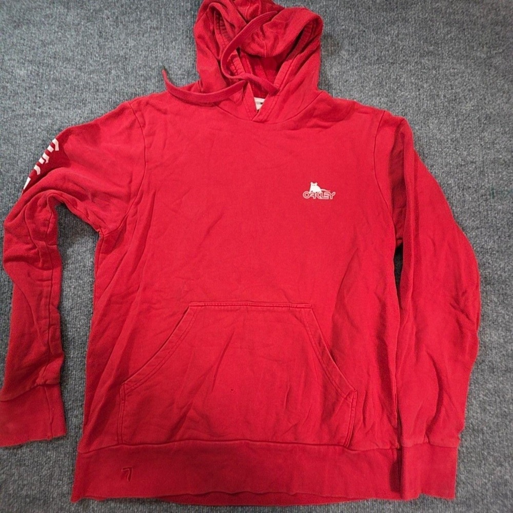 Oakley Hoodie Mens Large Red Pullover Jersey Year Of The Rat 2020 Graphic